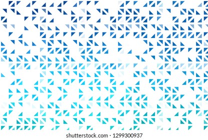 Light BLUE vector layout with lines, triangles. Glitter abstract illustration with triangular shapes. Modern template for your landing page.