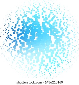 Light BLUE vector layout with lines, rectangles. Colorful illustration with gradient rectangles and squares. Best design for your ad, poster, banner.