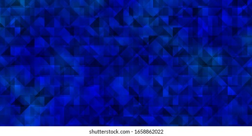 Diseño vectorial AZUL claro con líneas, triángulos. Ilustración con un conjunto de triángulos coloridos. Plantilla para páginas de destino.