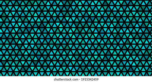 Diseño vectorial AZUL claro con líneas, triángulos. Ilustración con un conjunto de triángulos coloridos. Diseñar para tus promociones.