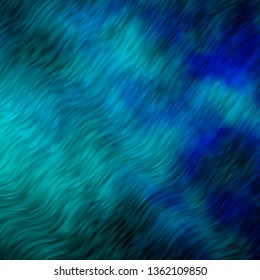 Light BLUE vector layout with wry lines. Colorful illustration, which consists of curves. Pattern for websites, landing pages.