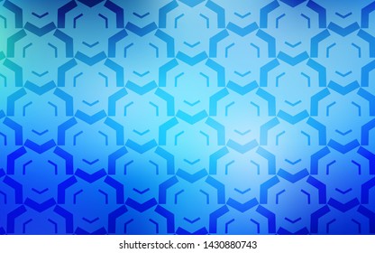 Light BLUE vector layout with wry lines. Colorful abstract illustration with gradient lines. Pattern for your business design.