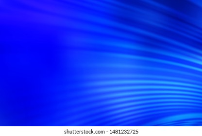 Light BLUE vector layout with wry lines. Geometric illustration in abstract style with gradient.  Pattern for your business design.