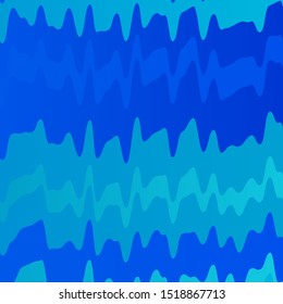 Light BLUE vector layout with wry lines. Colorful illustration, which consists of curves. Pattern for busines booklets, leaflets