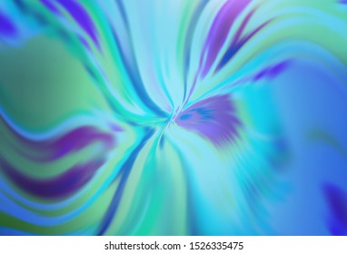 Light BLUE vector layout with wry lines. Colorful illustration in abstract style with gradient. A completely new design for your business.