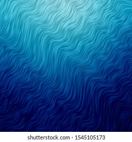 Light BLUE vector layout with wry lines. Colorful illustration in abstract style with bent lines. Smart design for your promotions.