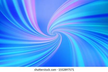 Light BLUE vector layout with wry lines. Colorful geometric sample with gradient lines.  A completely new template for your design.
