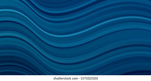 Light BLUE vector layout with wry lines. Brand new colorful illustration with bent lines. Template for your UI design.