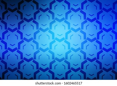 Light BLUE vector layout with wry lines. Shining colorful illustration in simple style. Template for cell phone screens.