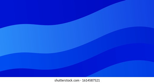 Light BLUE vector layout with wry lines. Colorful illustration, which consists of curves. Best design for your ad, poster, banner.