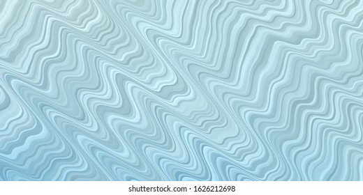 Light BLUE vector layout with wry lines. Brand new colorful illustration with bent lines. Best design for your ad, poster, banner.