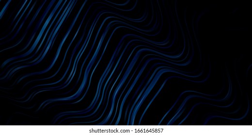 Diseño vectorial AZUL claro con líneas raras. Ilustración en estilo abstracto con degradado curvado. Mejor diseño para tu anuncio, afiche, banner.