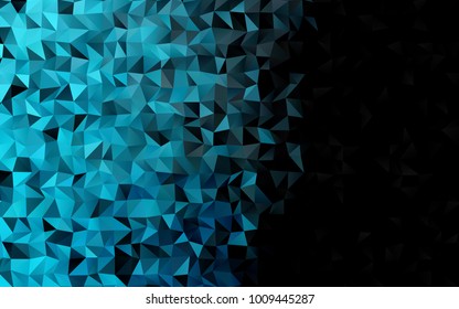 Light BLUE vector low poly pattern. Colorful illustration in abstract style with gradient. The best triangular design for your business.