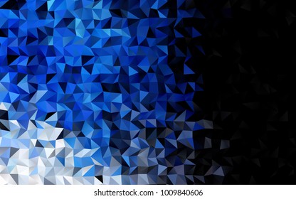 Light BLUE vector low poly pattern. Colorful illustration in abstract style with gradient. The polygonal design can be used for your web site.