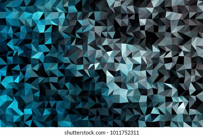 Light BLUE vector low poly pattern. Geometric illustration in Origami style with gradient.  The best triangular design for your business.