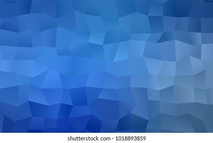 Light BLUE vector low poly background. A sample with a polygonal design. Illustration in polygonal style with repeating squares