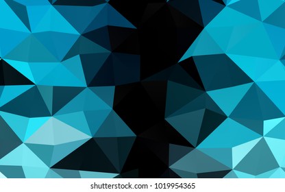 Light BLUE vector low poly background. Brand-new colored illustration in blurry style with gradient. The elegant pattern can be used as part of a brand book.