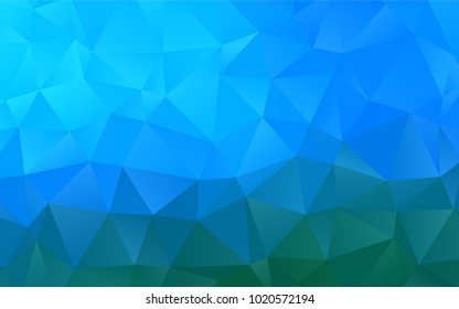 Light BLUE vector low poly template. A sample with polygonal shapes. A completely new template for your business design.