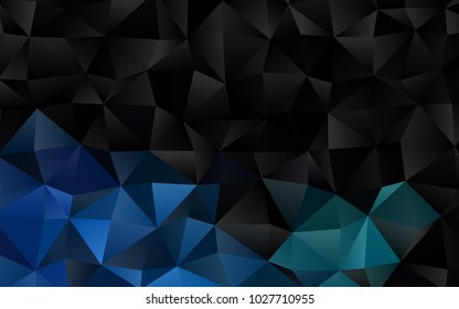 Light BLUE vector low poly background. Creative geometric illustration in Origami style with gradient. The textured pattern can be used for background.