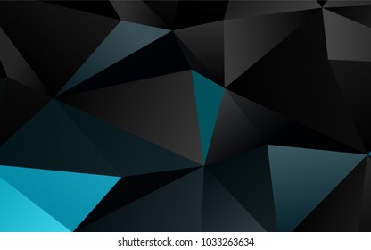 Light BLUE vector low poly template. Creative geometric illustration in Origami style with gradient. A completely new design for your business.