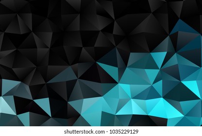 Light BLUE vector low poly background. A vague abstract illustration with gradient. A completely new design for your business.