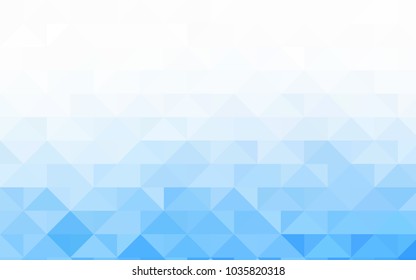 Light BLUE vector low poly background. Shining illustration, which consist of triangles. The template can be used as a background for cell phones.