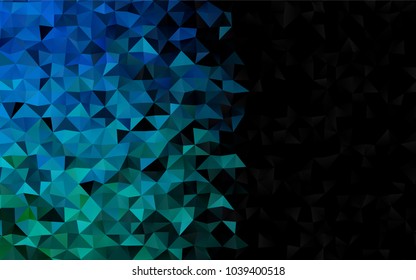 Light BLUE vector low poly background. Shining colored illustration in a brand-new style. A new texture for your design.