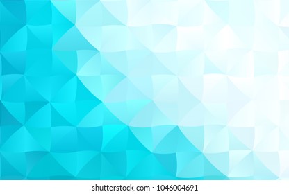 Light BLUE vector low poly template. A completely new color illustration in a vague style. The completely new template can be used for your brand book.