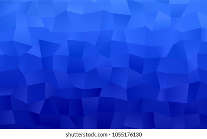 Light BLUE vector low poly background. A sample with a polygonal design. Illustration in polygonal style with repeating squares