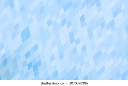 Light BLUE vector low poly background. A sample with a polygonal design. Illustration in polygonal style with repeating squares