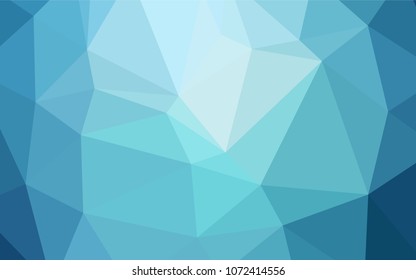 Light BLUE vector low poly layout. Colorful illustration in abstract style with gradient. A new texture for your design.