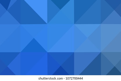 Light BLUE vector low poly cover. Geometric illustration in Origami style with gradient.  A new texture for your design.
