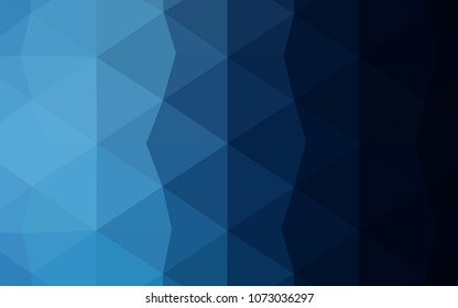 Light BLUE vector low poly cover. Colorful illustration in abstract style with gradient. That new template can be used for your brand book.