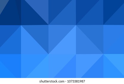 Light BLUE vector low poly layout. Colorful illustration in polygonal style with gradient. A new texture for your design.