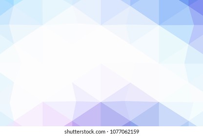 Light BLUE vector low poly layout. Colorful illustration in abstract style with gradient. That new template can be used for your brand book.