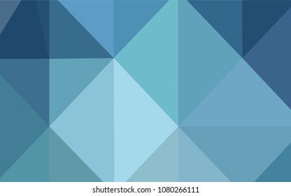 Light BLUE vector low poly layout. Creative illustration in halftone style with gradient. Triangular pattern for your business design.