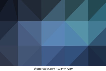 Light BLUE vector low poly layout. Colorful illustration in abstract style with gradient. The best triangular design for your business.