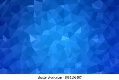Light BLUE vector low poly layout. Polygonal abstract illustration with gradient. Textured pattern for your backgrounds.