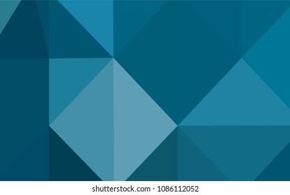 Light BLUE vector low poly layout. Creative geometric illustration in Origami style with gradient. Brand-new design for your business.