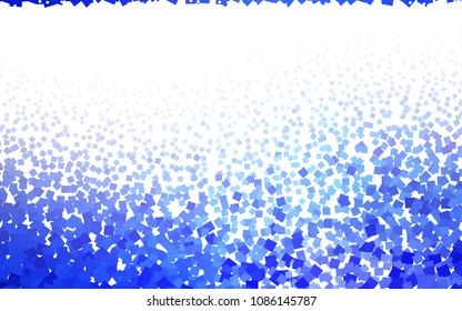Light BLUE vector low poly background. A sample with a polygonal design. Illustration in polygonal style with repeating squares