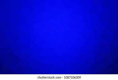 Light BLUE vector low poly cover. A completely new color illustration in a polygonal style. Template for cell phone's backgrounds.