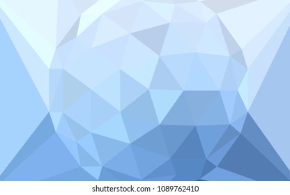 Light BLUE vector low poly cover with a diamond. Shining colorful illustration with triangles. Textured pattern for your backgrounds.