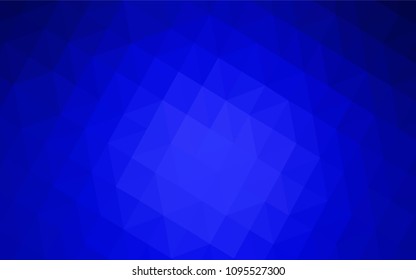 Light BLUE vector low poly cover. Colorful abstract illustration with triangles. Template for cell phone's backgrounds.