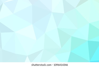 Light BLUE vector low poly layout. Colorful abstract illustration with triangles. Brand new design for your business.