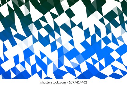 Light BLUE vector low poly background. An elegant bright illustration with gradient. The best triangular design for your business.