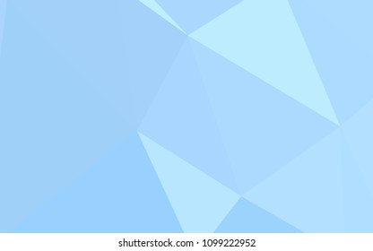 Light BLUE vector low poly cover. Geometric illustration in Origami style with gradient.  Textured pattern for your backgrounds.