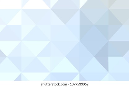 Light BLUE vector low poly layout. Shining colorful illustration with triangles. New template for your brand book.