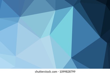 Light BLUE vector low poly texture. Shining polygonal illustration, which consist of triangles. Brand-new design for your business.