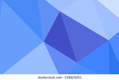 Light BLUE vector low poly cover. A completely new color illustration in a polygonal style. A new texture for your web site.