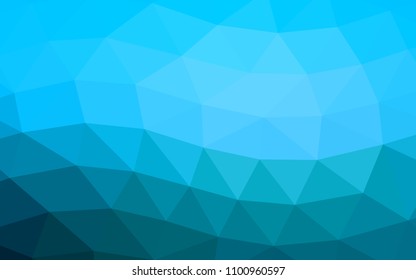Light BLUE vector low poly low poly. A sample with polygonal shapes. The elegant pattern can be used as part of a brand book.